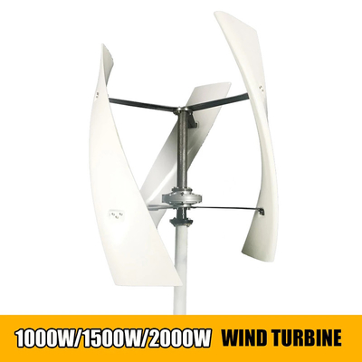 El poder vertical curvado de la turbina de viento del diseño de la cuchilla hizo salir 5KW 120V IP54 Vawt residencial
