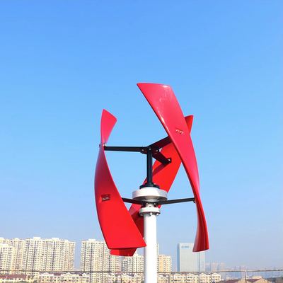 Turbina de viento vertical de AXIS del generador de imán permanente VWAT 2KW 3KW 48V 96V IP54 con la cuchilla curvada Deisgn