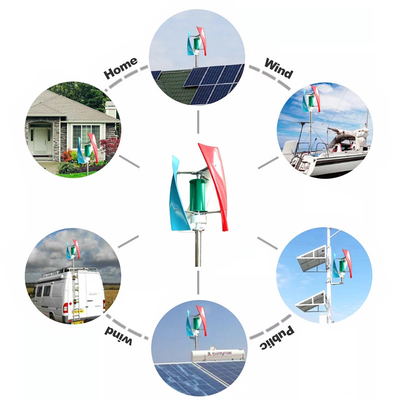 Tipos verticales verticales de la turbina de viento de la turbina de viento de VWAT AXIS 2KW 3KW 48V 96V