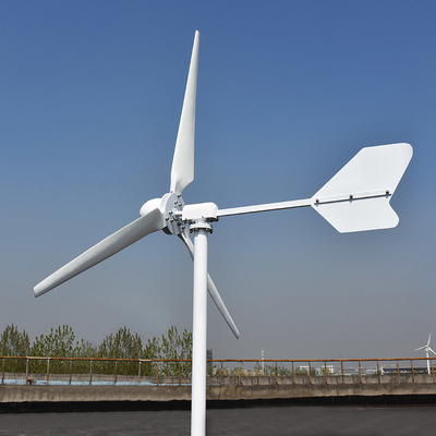 Molino de viento alternativo de poca velocidad horizontal del generador de viento 1KW 3KW 24V 48V para el uso en el hogar