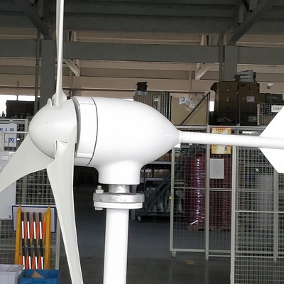 Pequeña turbina de viento horizontal blanca para el uso en el hogar 600W 800W 1000W 12V 24V 48V
