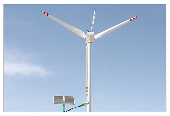 Molino de viento horizontal horizontal de la turbina de viento de la conexión del reborde 10KW 220V